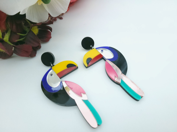 Toucan Ohrhänger mit Stecker